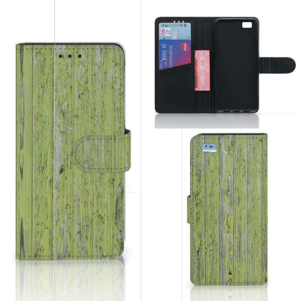 Huawei Ascend P8 Lite Boekhoesje Design Green Wood