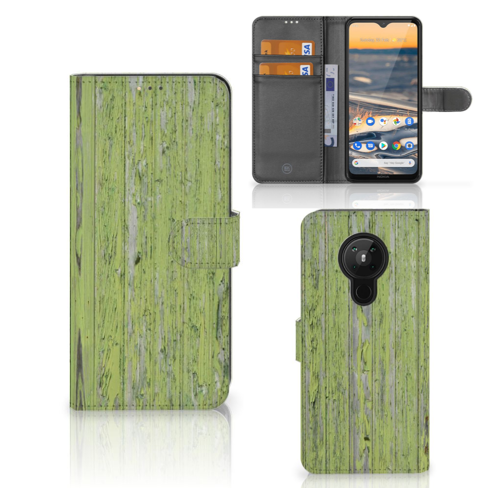 Nokia 5.3 Book Style Case Green Wood