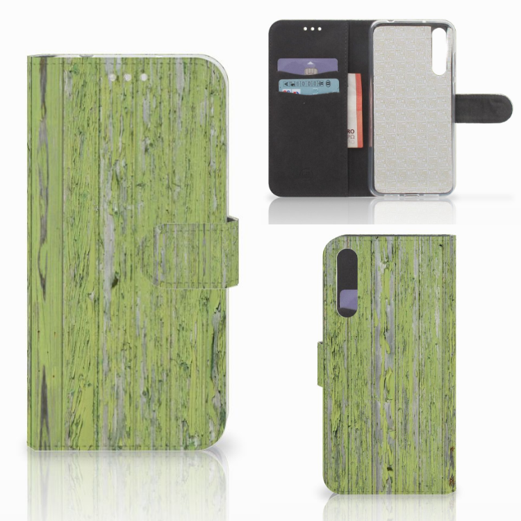 Huawei P20 Pro Boekhoesje Design Green Wood