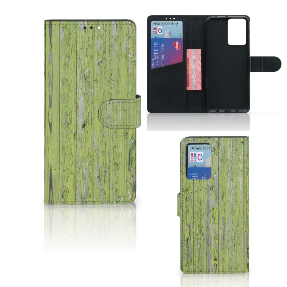 Xiaomi Redmi Note 10 Pro Book Style Case Green Wood