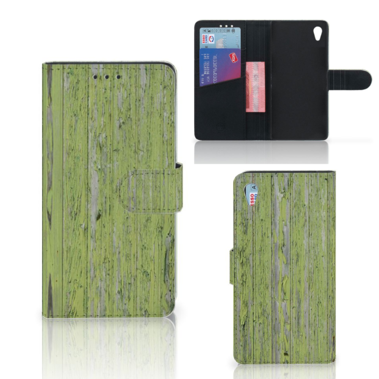 Sony Xperia Z3 Boekhoesje Design Green Wood