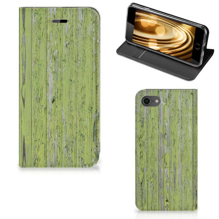 Apple iPhone 7 | 8 Standcase Hoesje Design Green Wood