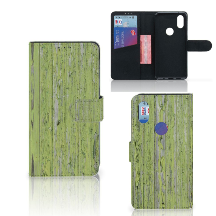 Xiaomi Mi Mix 2s Book Style Case Green Wood