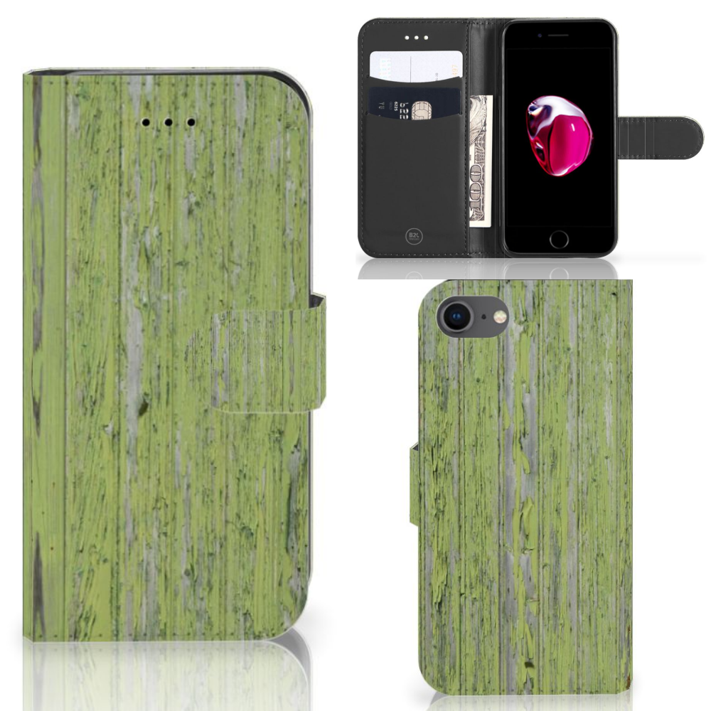 iPhone 7 | 8 | SE (2020) | SE (2022) Book Style Case Green Wood