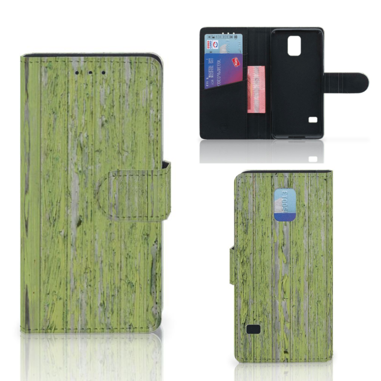 Samsung Galaxy S5 | S5 Neo Book Style Case Green Wood