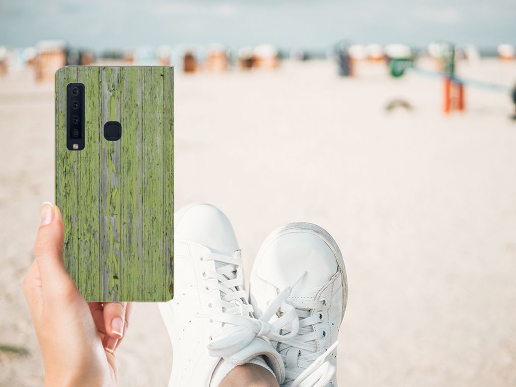 Samsung Galaxy A9 (2018) Book Wallet Case Green Wood
