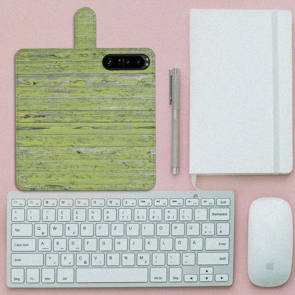 Sony Xperia 1 IV Book Style Case Green Wood