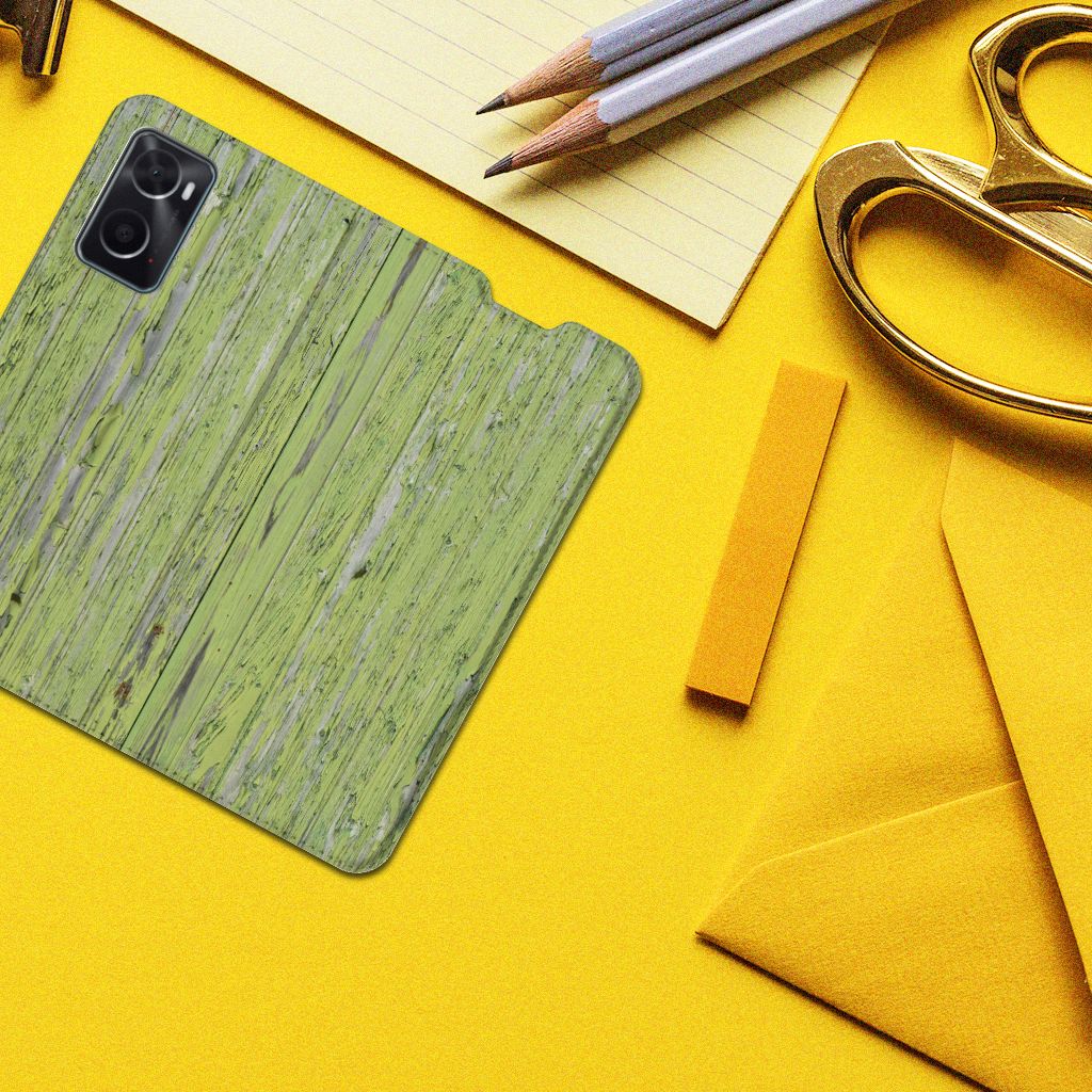 OPPO A96 | A76 Book Wallet Case Green Wood