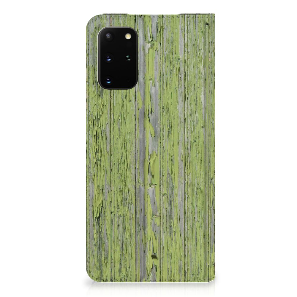 Samsung Galaxy S20 Plus Book Wallet Case Green Wood