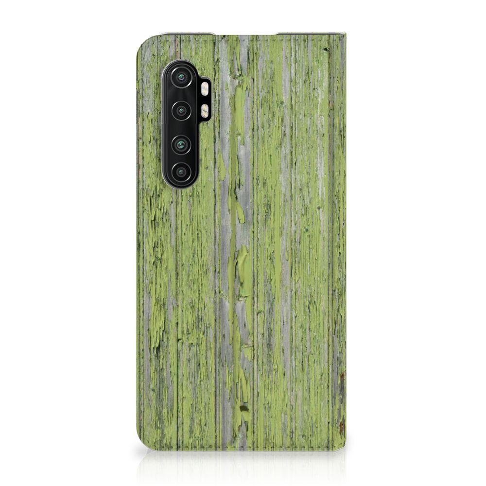 Xiaomi Mi Note 10 Lite Book Wallet Case Green Wood
