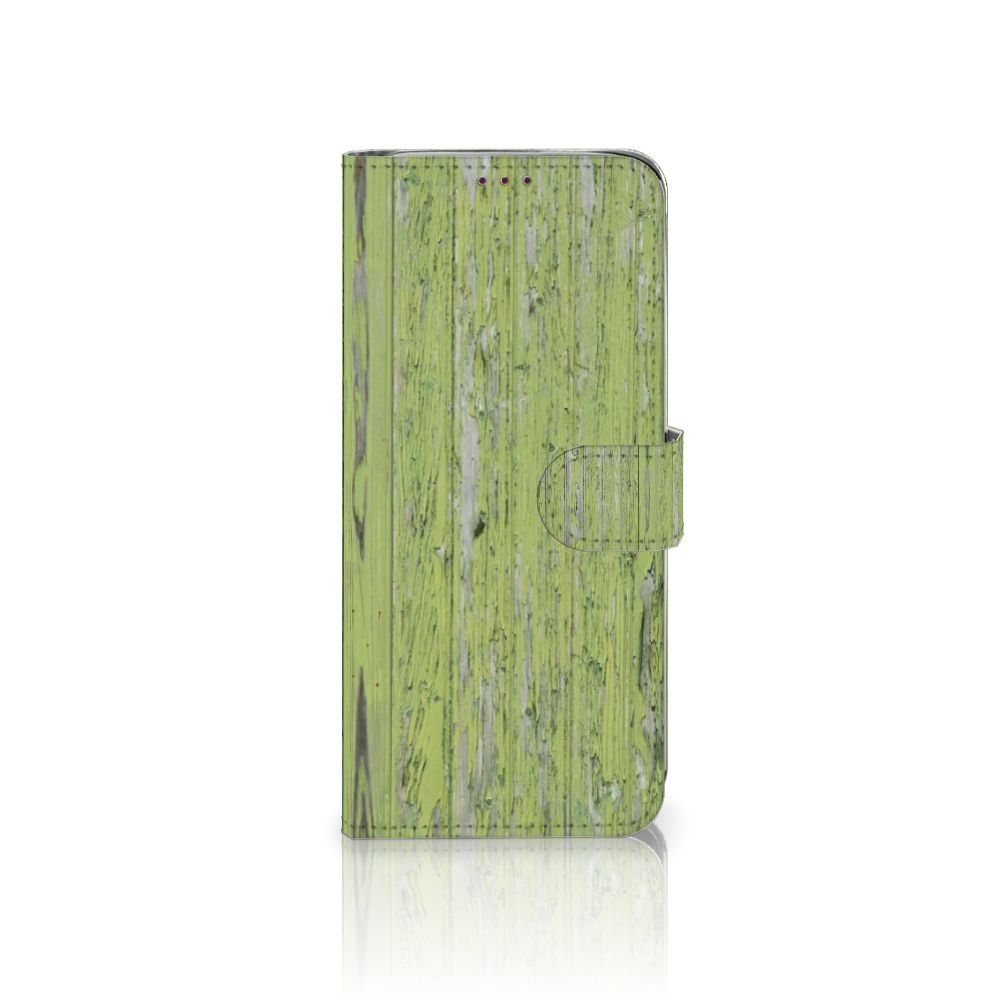 Motorola One Action Book Style Case Green Wood