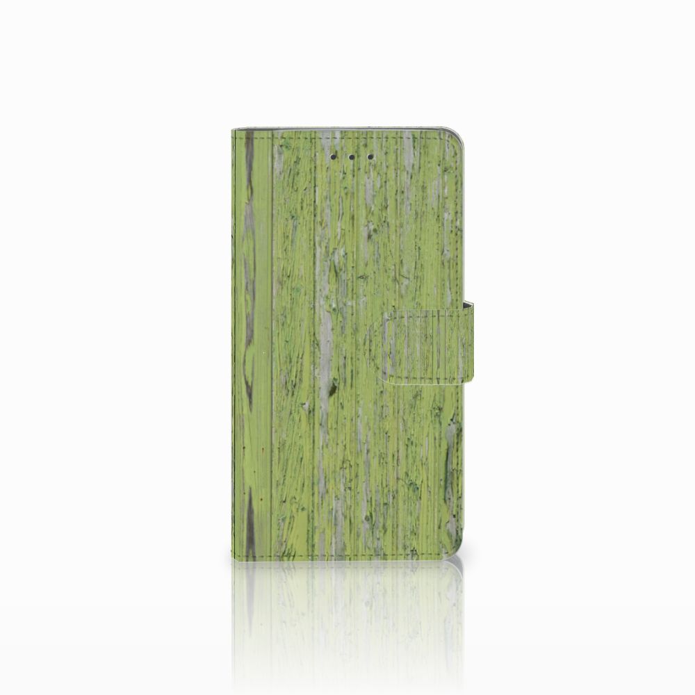Samsung Galaxy J7 2016 Book Style Case Green Wood