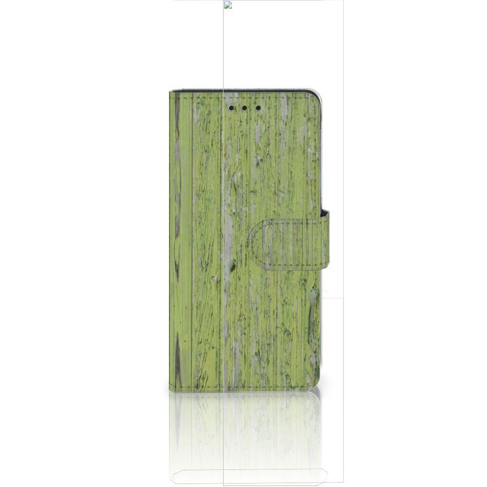 Huawei Ascend P8 Lite Book Style Case Green Wood