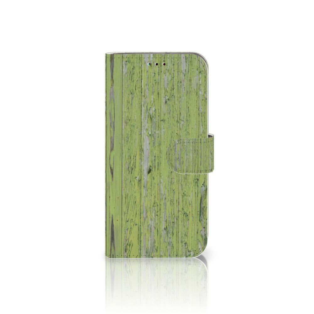 Samsung Galaxy A40 Book Style Case Green Wood