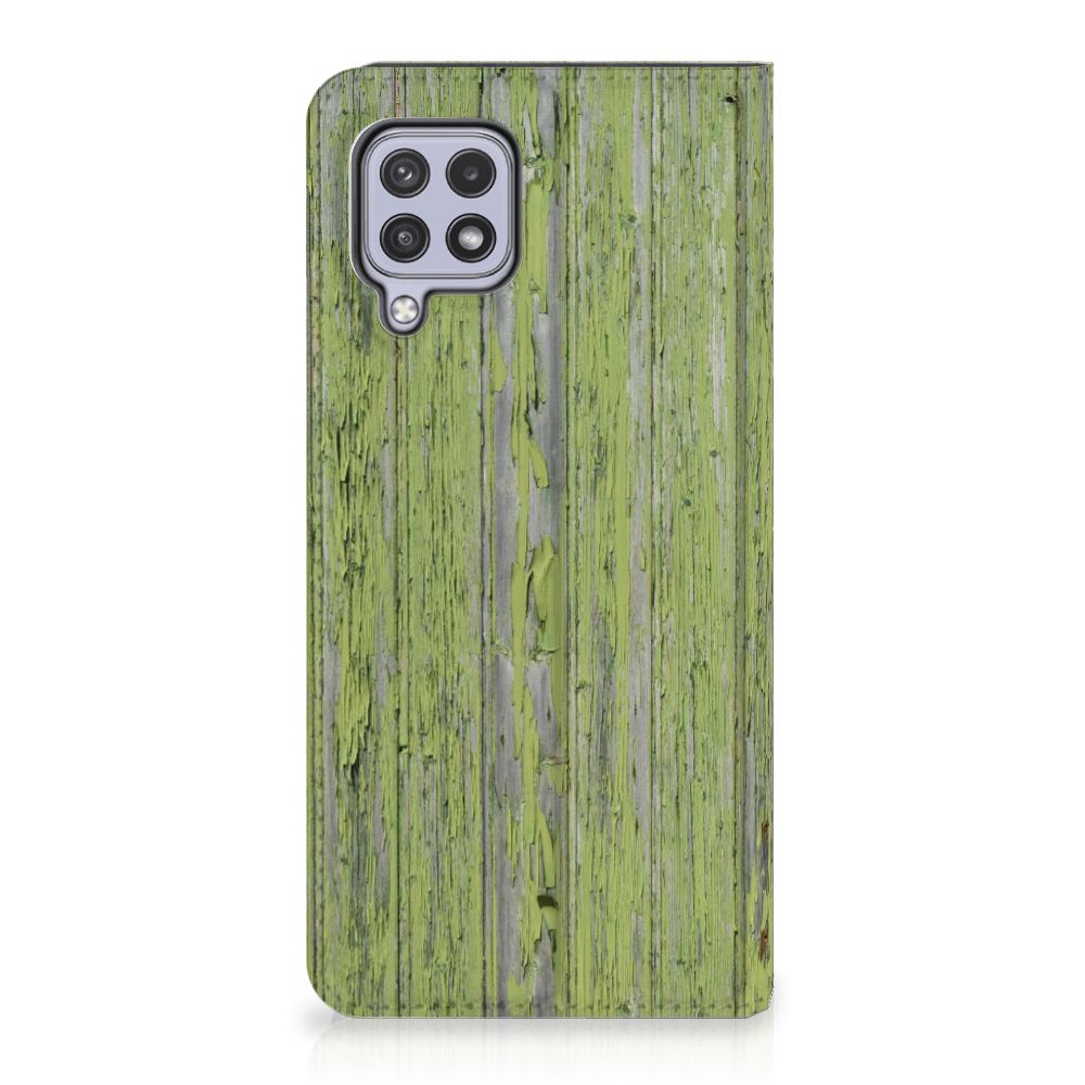 Samsung Galaxy A22 4G | M22 Book Wallet Case Green Wood