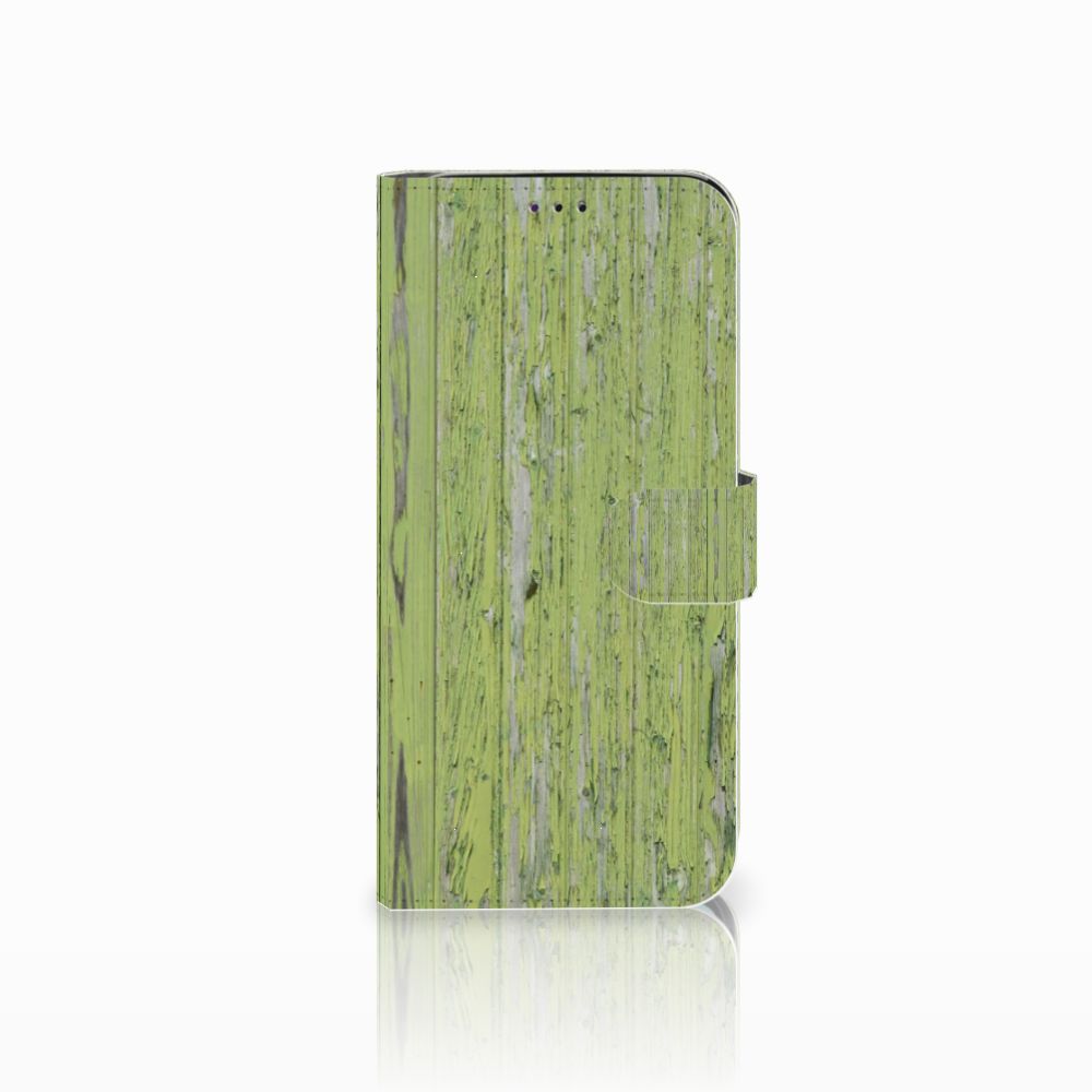 Samsung Galaxy A70 Book Style Case Green Wood