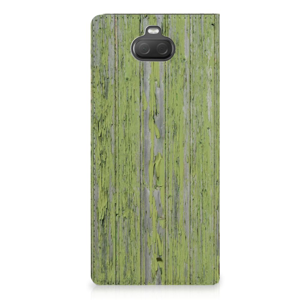 Sony Xperia 10 Plus Book Wallet Case Green Wood