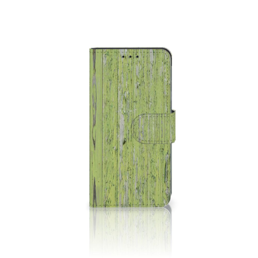 Samsung Galaxy A3 2017 Book Style Case Green Wood