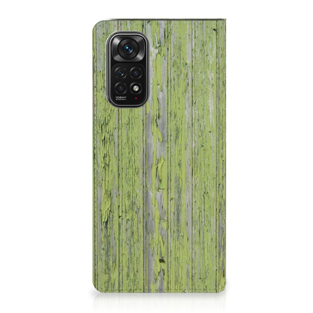 Xiaomi Redmi Note 11/11S Book Wallet Case Green Wood