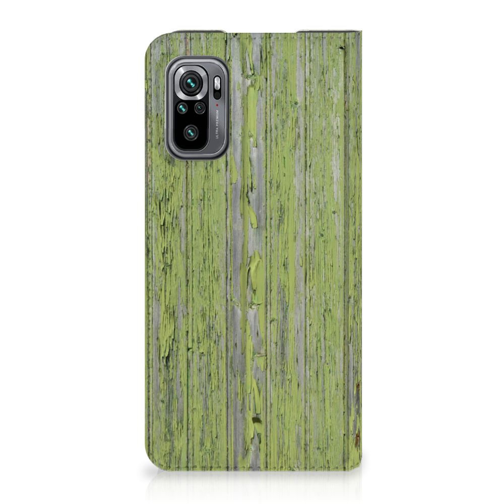 Xiaomi Redmi Note 10/10T 5G | Poco M3 Pro Book Wallet Case Green Wood