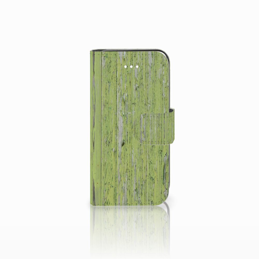 Apple iPhone 5 | 5s | SE Book Style Case Green Wood