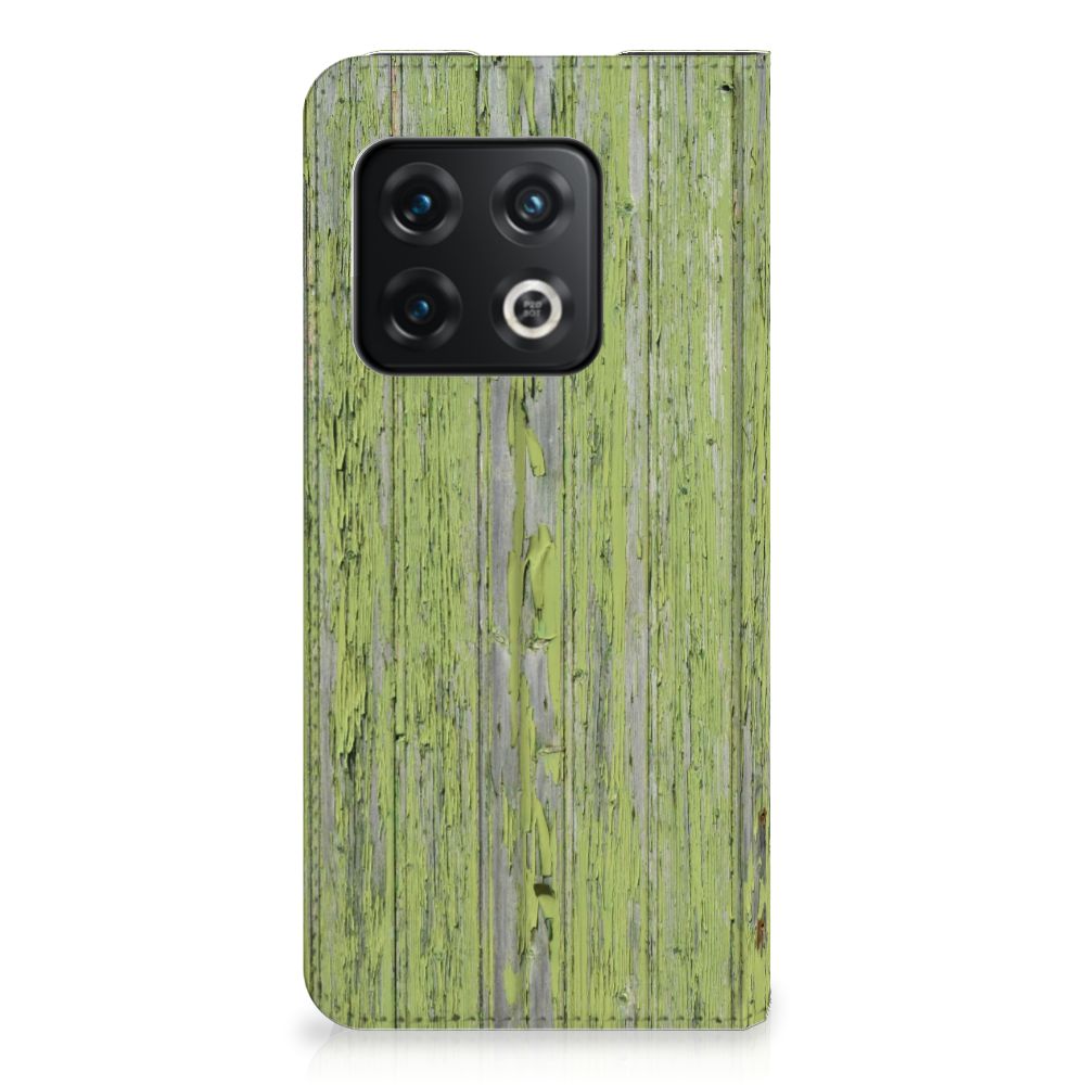 OnePlus 10 Pro Book Wallet Case Green Wood