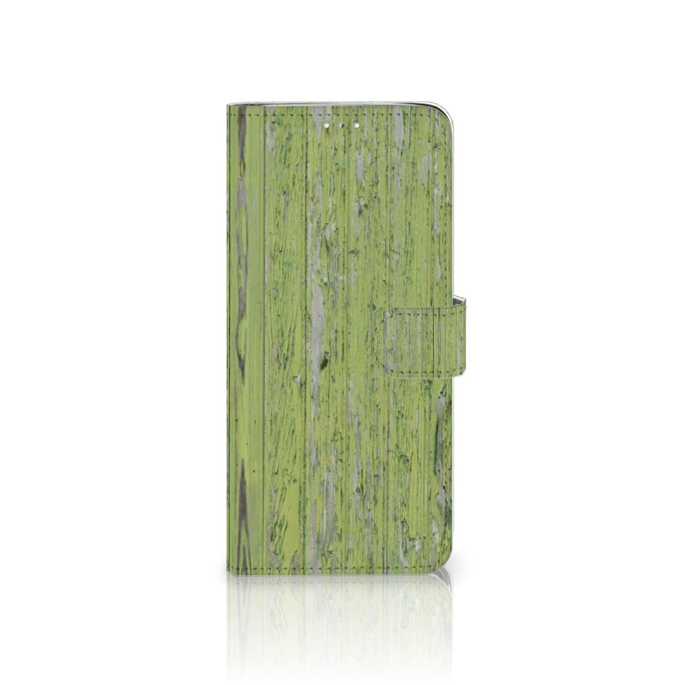 Samsung Note 10 Lite Book Style Case Green Wood