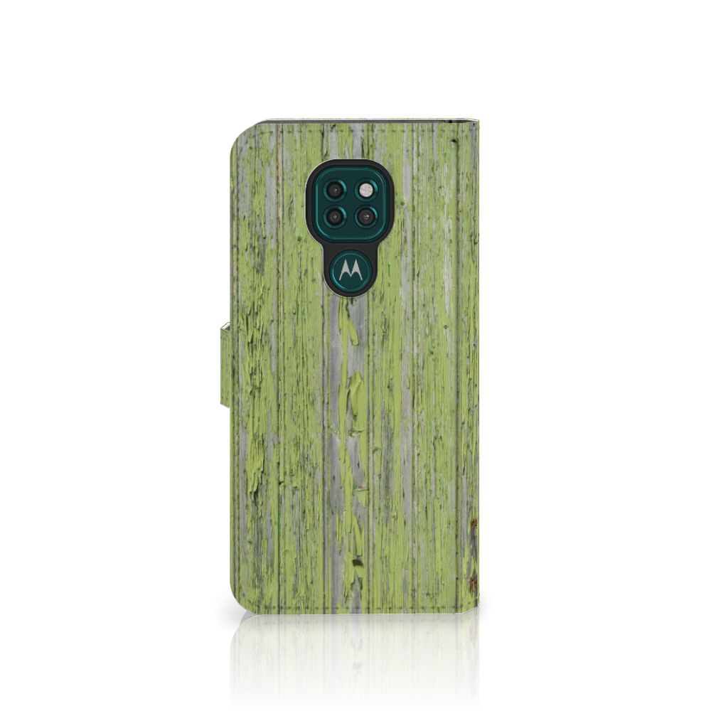Motorola Moto G9 Play | E7 Plus Book Style Case Green Wood