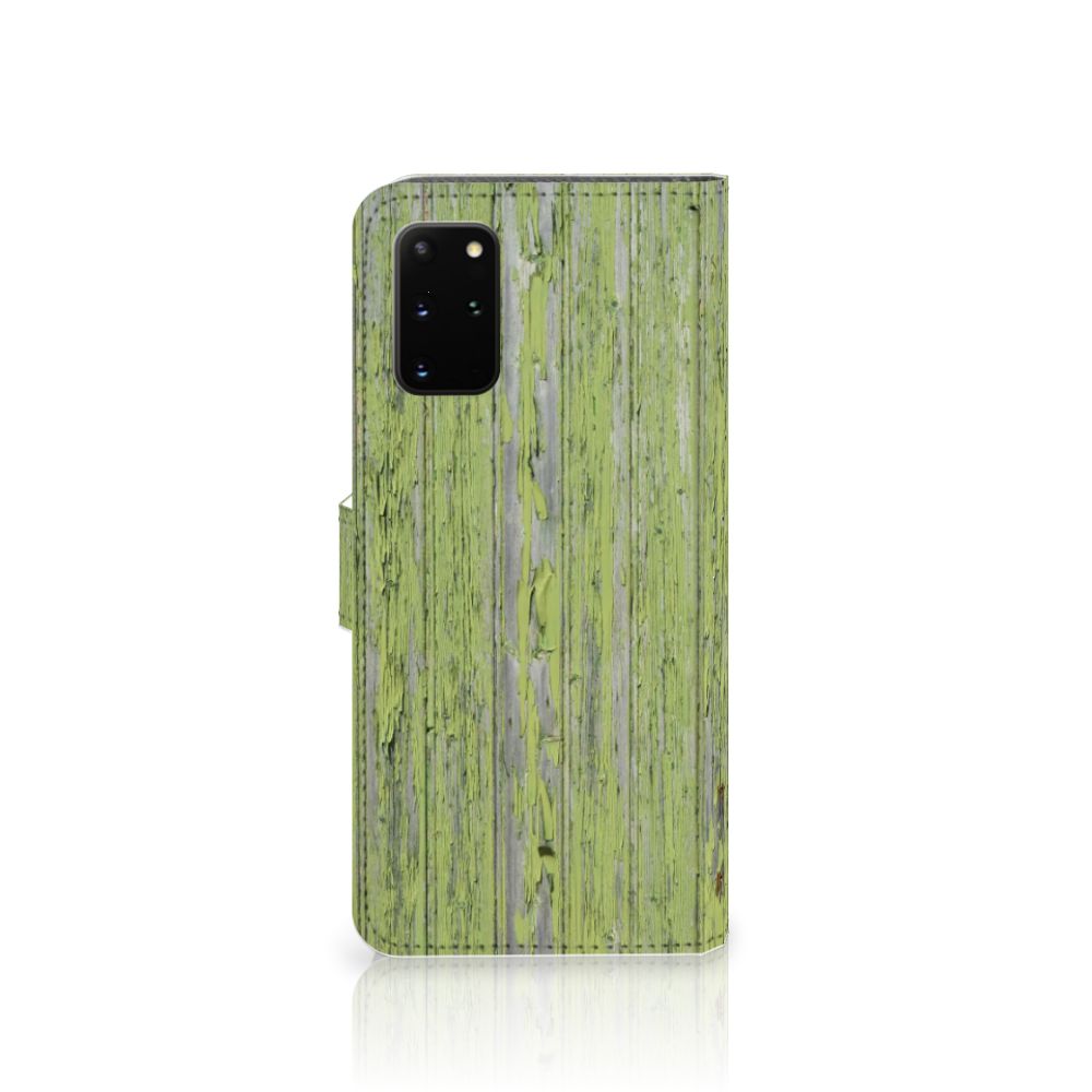 Samsung Galaxy S20 Plus Book Style Case Green Wood