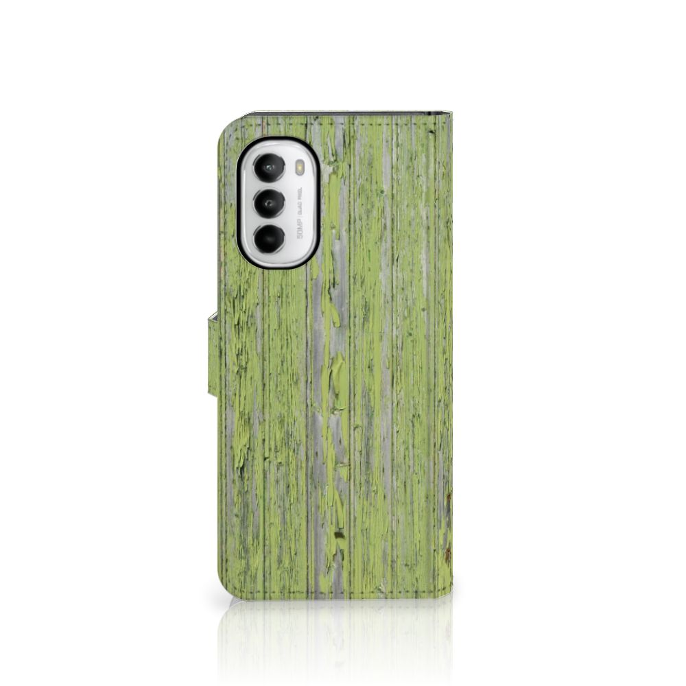 Motorola Moto G52 | Moto G82 Book Style Case Green Wood