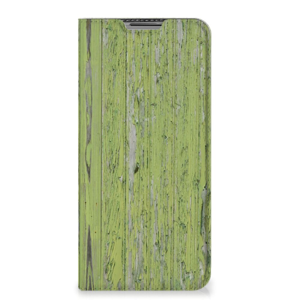 OPPO A73 5G Book Wallet Case Green Wood