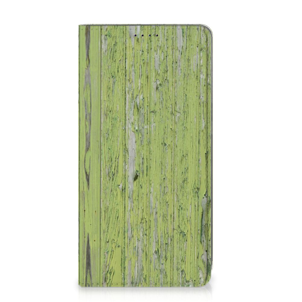Samsung Galaxy A50 Book Wallet Case Green Wood