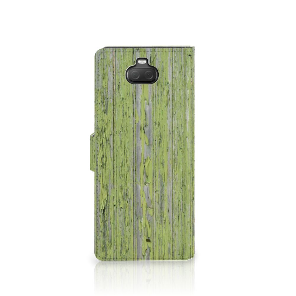 Sony Xperia 10 Book Style Case Green Wood