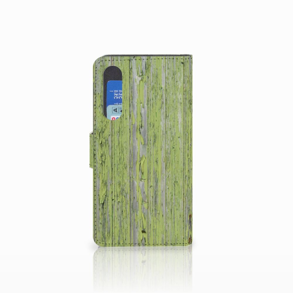 Huawei P30 Book Style Case Green Wood
