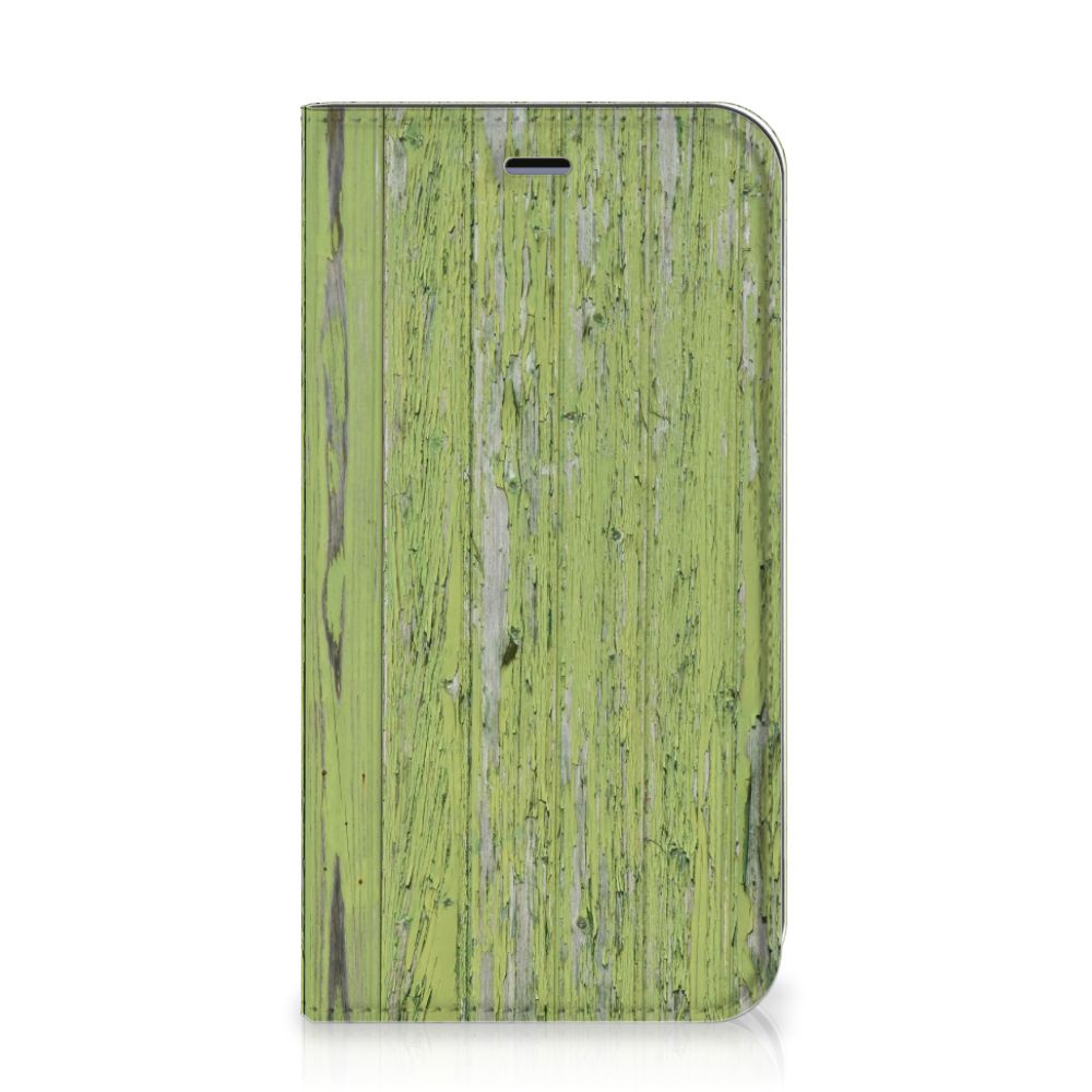 Apple iPhone 11 Book Wallet Case Green Wood