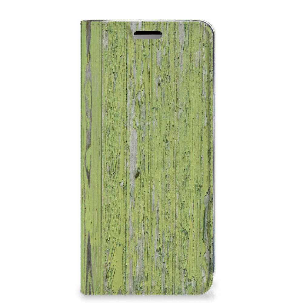 Samsung Galaxy S9 Book Wallet Case Green Wood