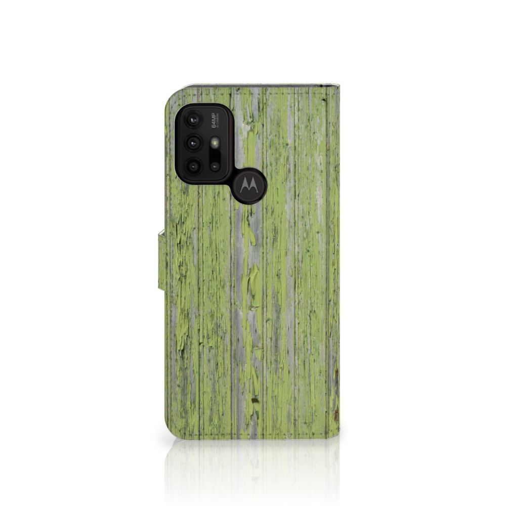 Motorola Moto G10 | G20 | G30 Book Style Case Green Wood