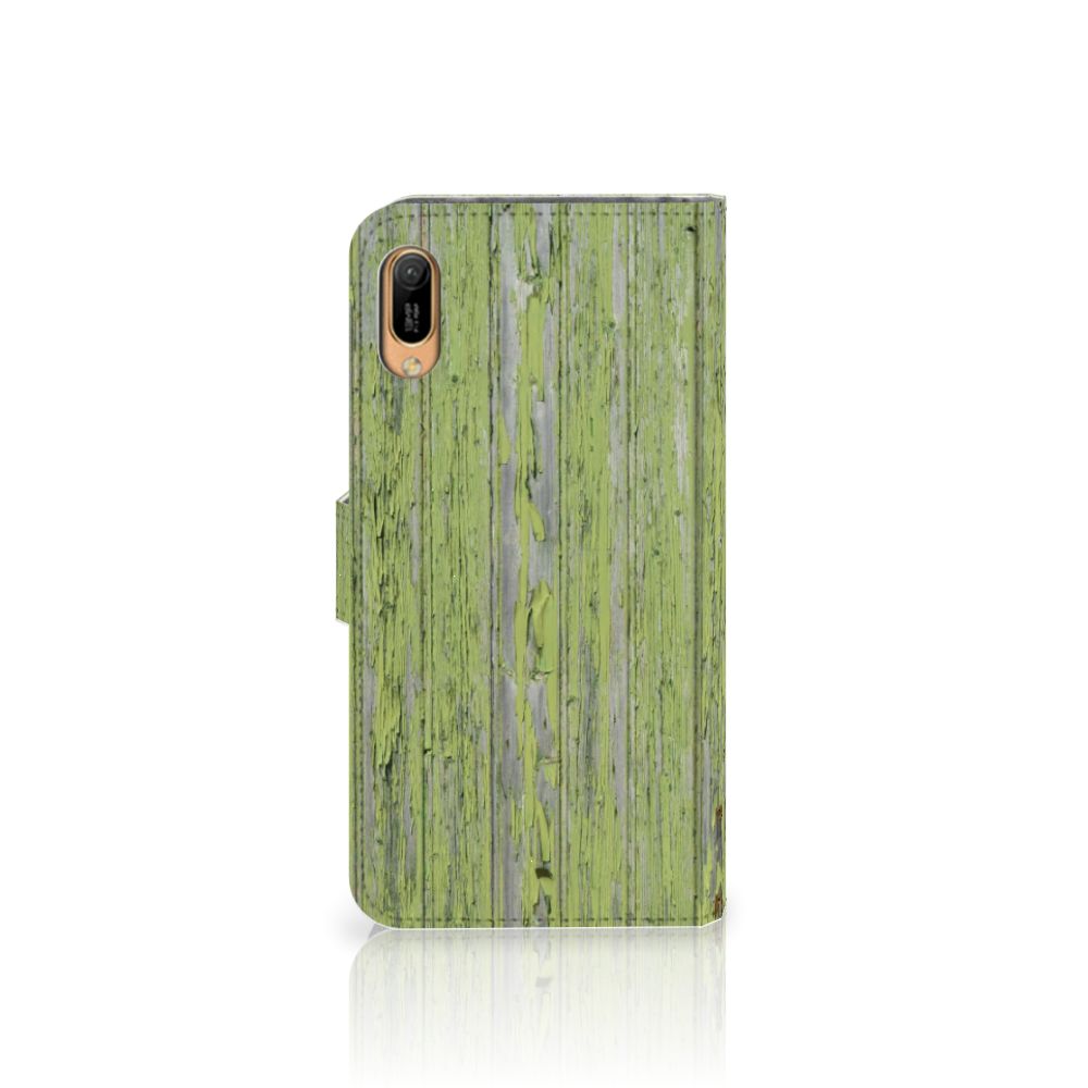 Huawei Y6 (2019) Book Style Case Green Wood
