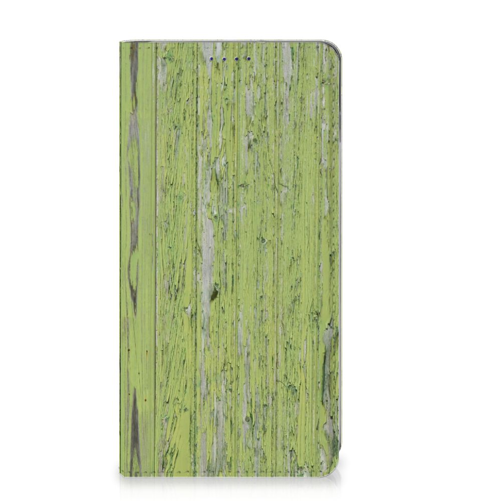 Samsung Galaxy S10 Book Wallet Case Green Wood