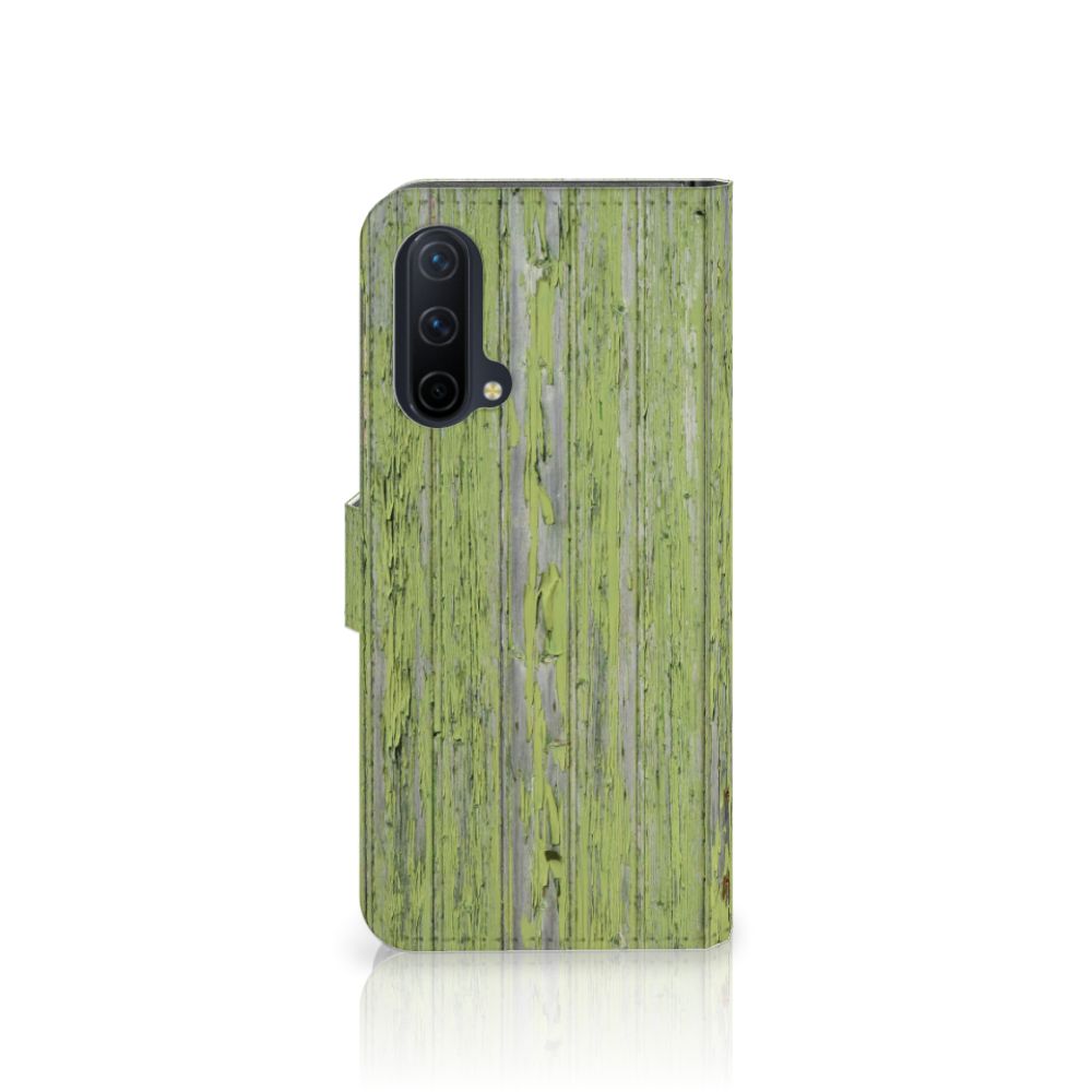 OnePlus Nord CE 5G Book Style Case Green Wood