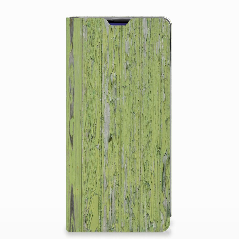 Samsung Galaxy S10 Plus Book Wallet Case Green Wood