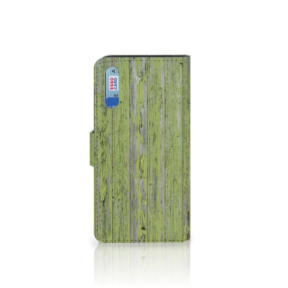 Huawei P20 Book Style Case Green Wood