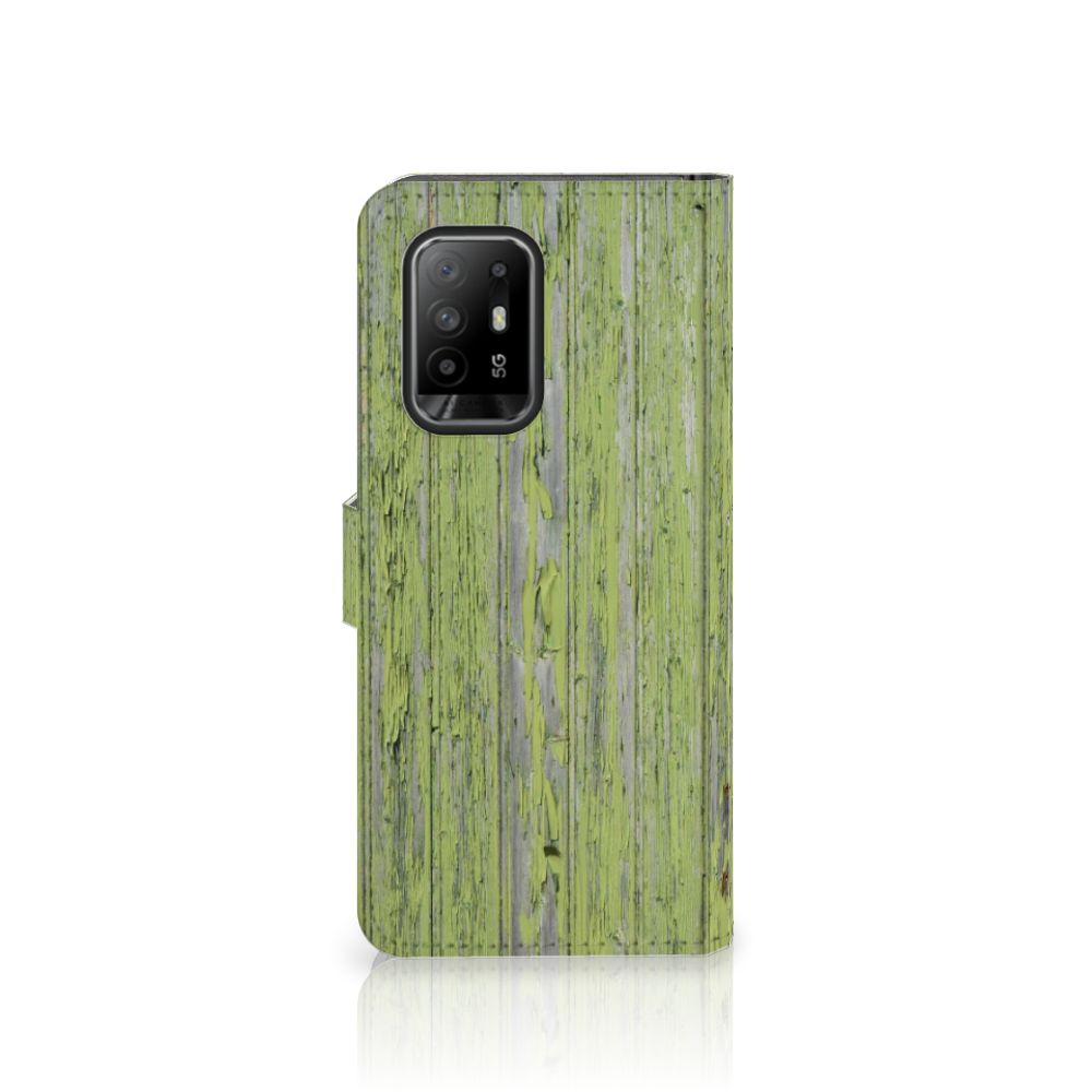 OPPO Reno5 Z | A94 5G Book Style Case Green Wood