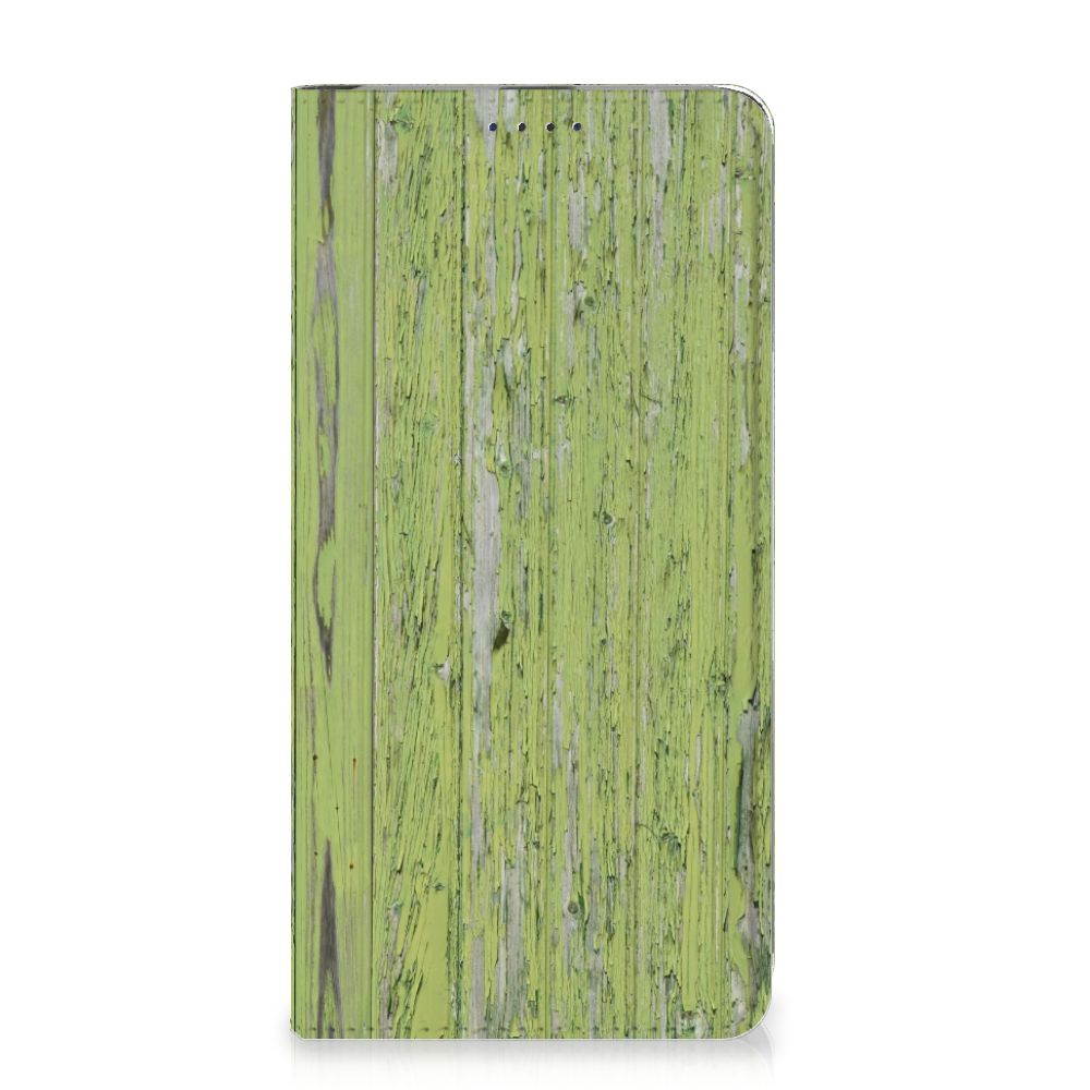 Samsung Galaxy A20e Book Wallet Case Green Wood