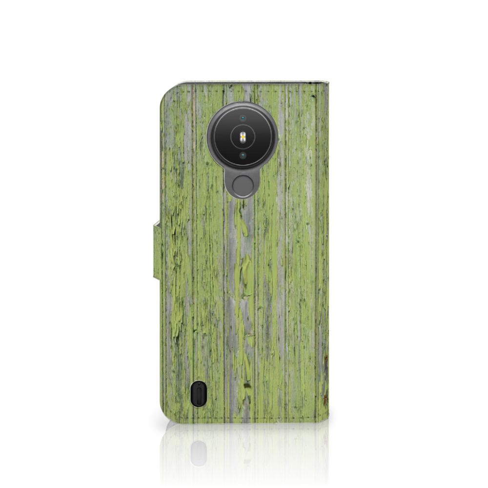 Nokia 1.4 Book Style Case Green Wood