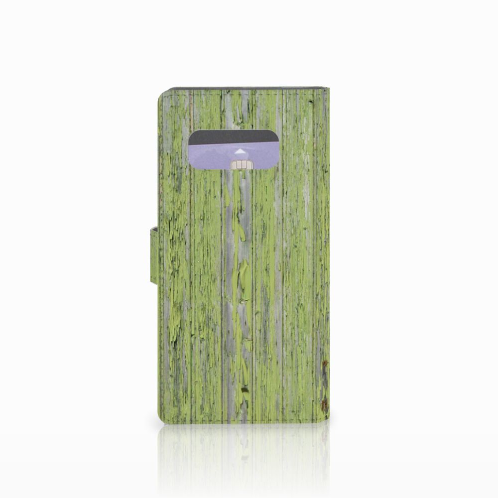 Samsung Galaxy Note 8 Book Style Case Green Wood
