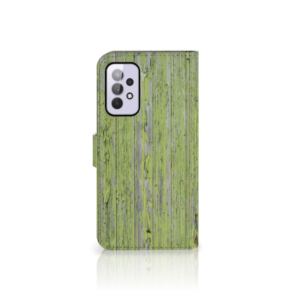 Samsung Galaxy A33 5G Book Style Case Green Wood