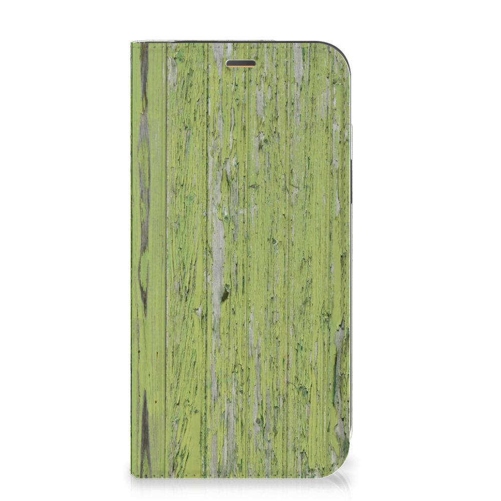 iPhone 12 | iPhone 12 Pro Book Wallet Case Green Wood