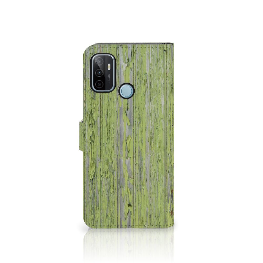OPPO A53 | OPPO A53s Book Style Case Green Wood