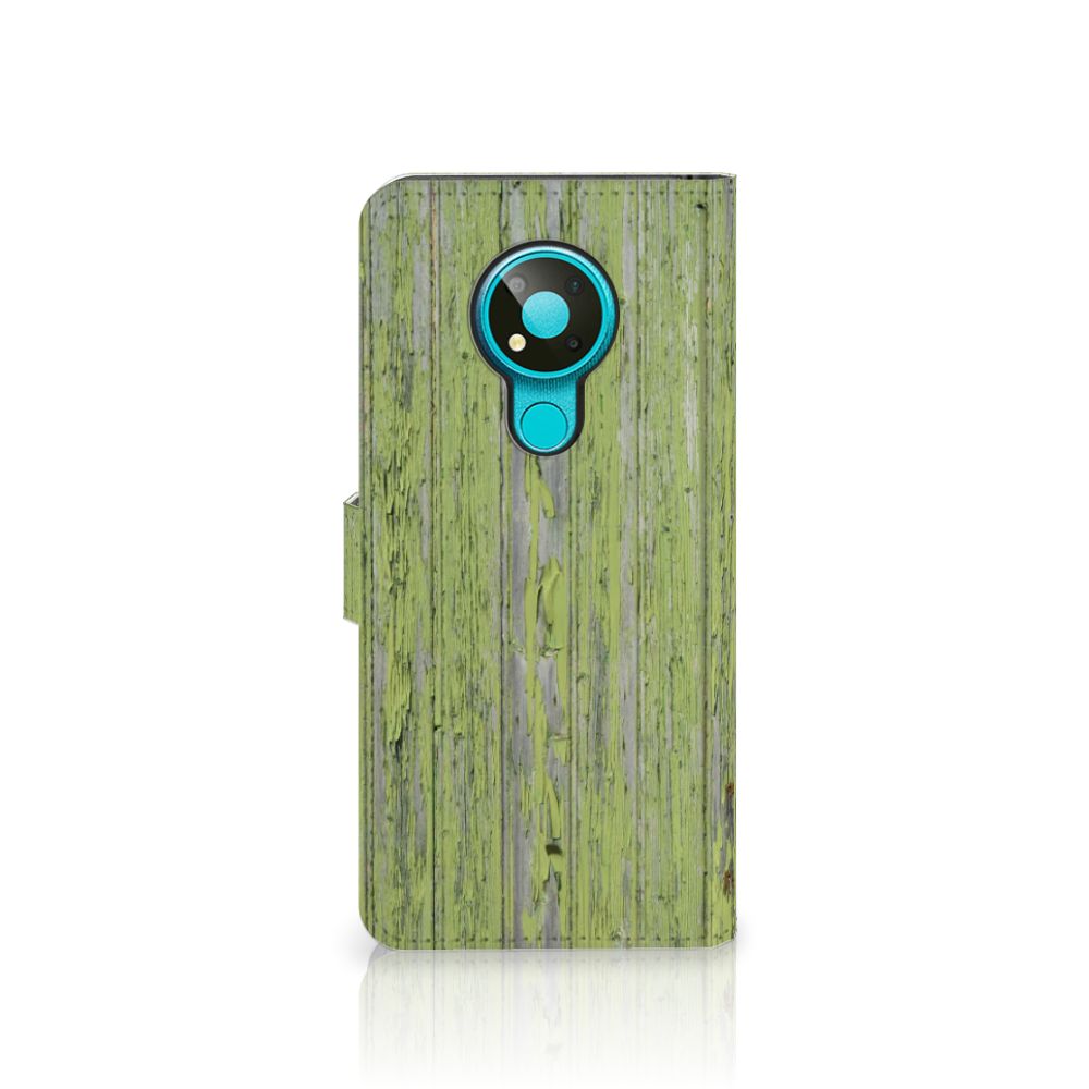 Nokia 3.4 Book Style Case Green Wood